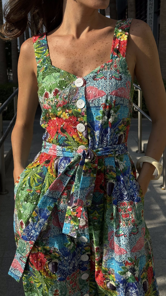 Jardin Tropical Long Dress