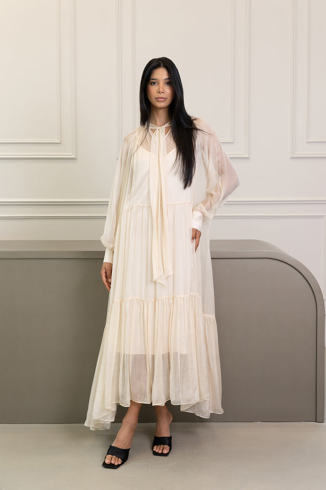 Silk Mirage Pastel Dress