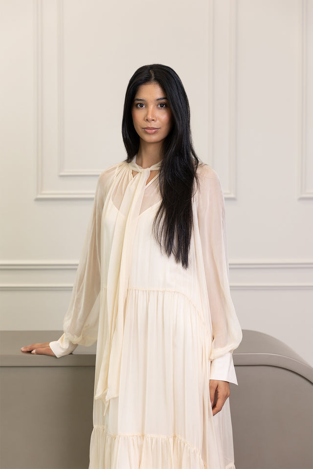 Silk Mirage Pastel Dress