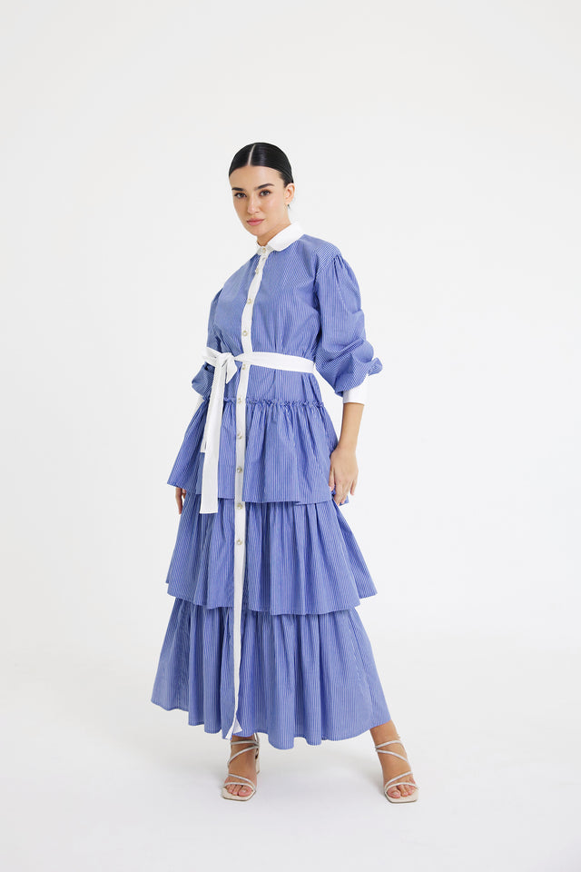 Ciel Cascade Shirt Dress