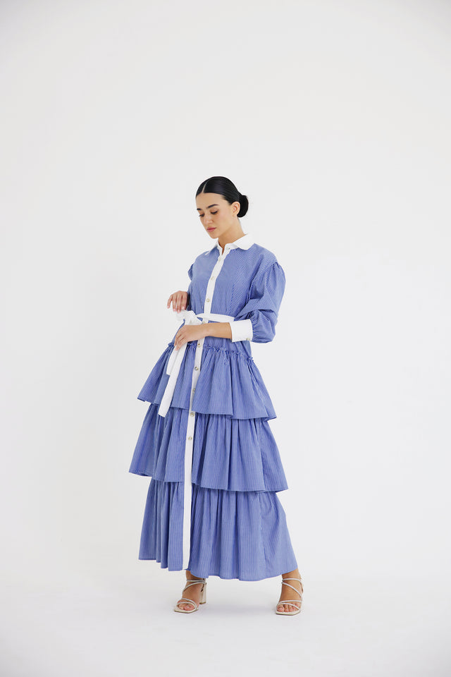 Ciel Cascade Shirt Dress