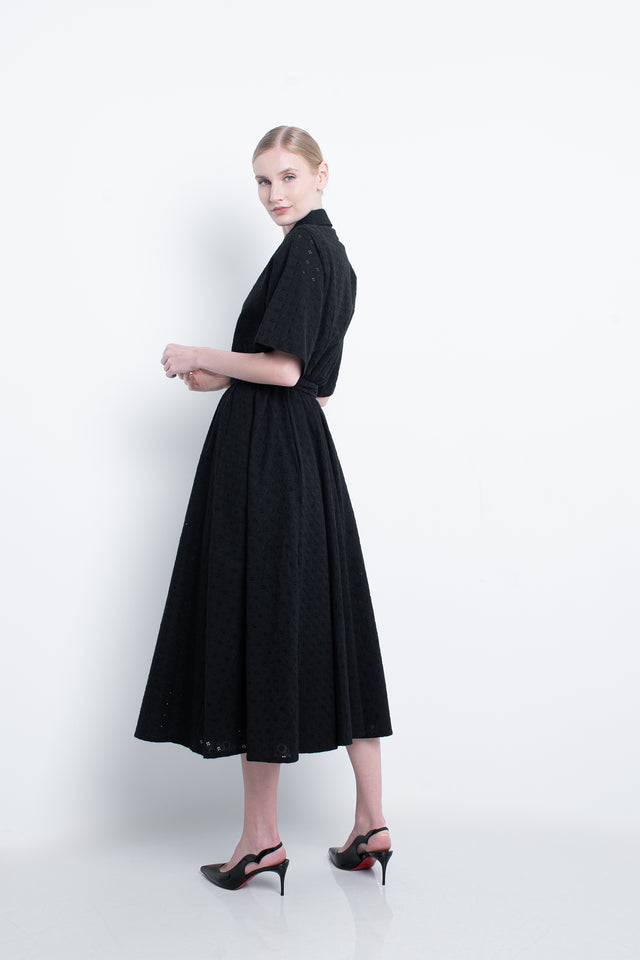 Mélanie Noir Long Dress