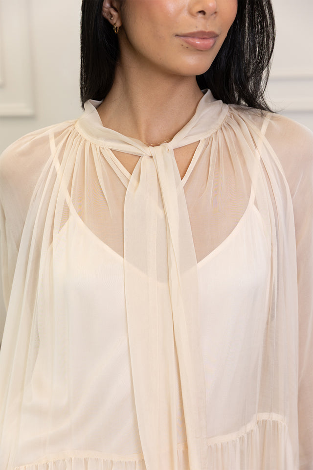 Silk Mirage Pastel Dress